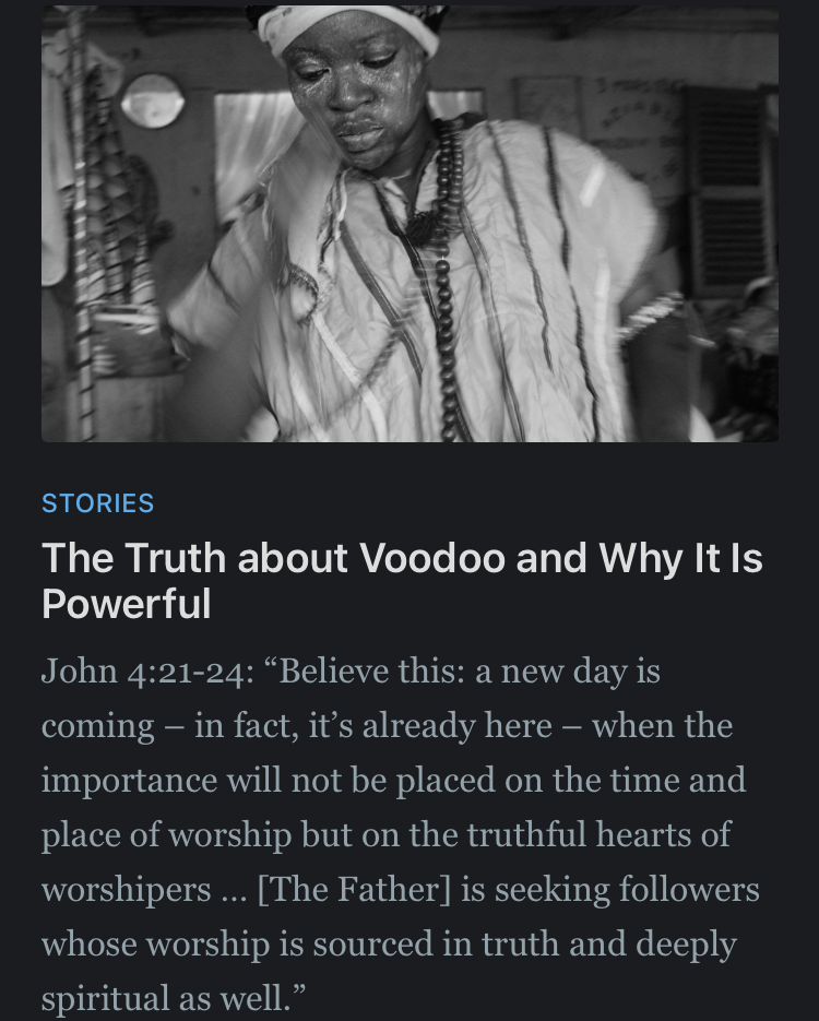 The Truth about Voodoo and Why It Is Powerful