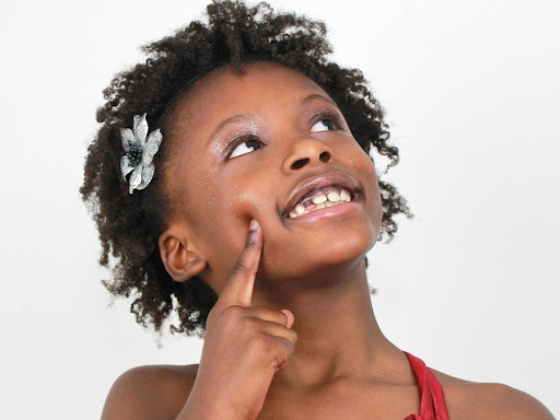 Young girl thinking