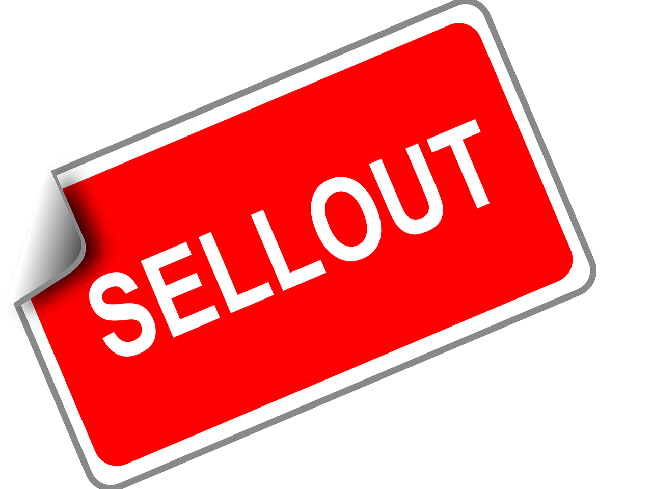 Sellout sticker