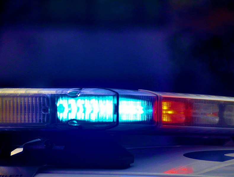 Police car lights