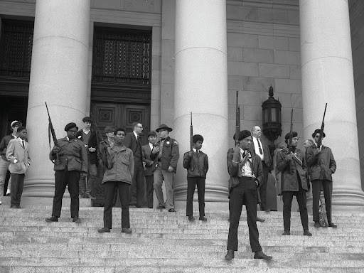 Black panther party demonstration