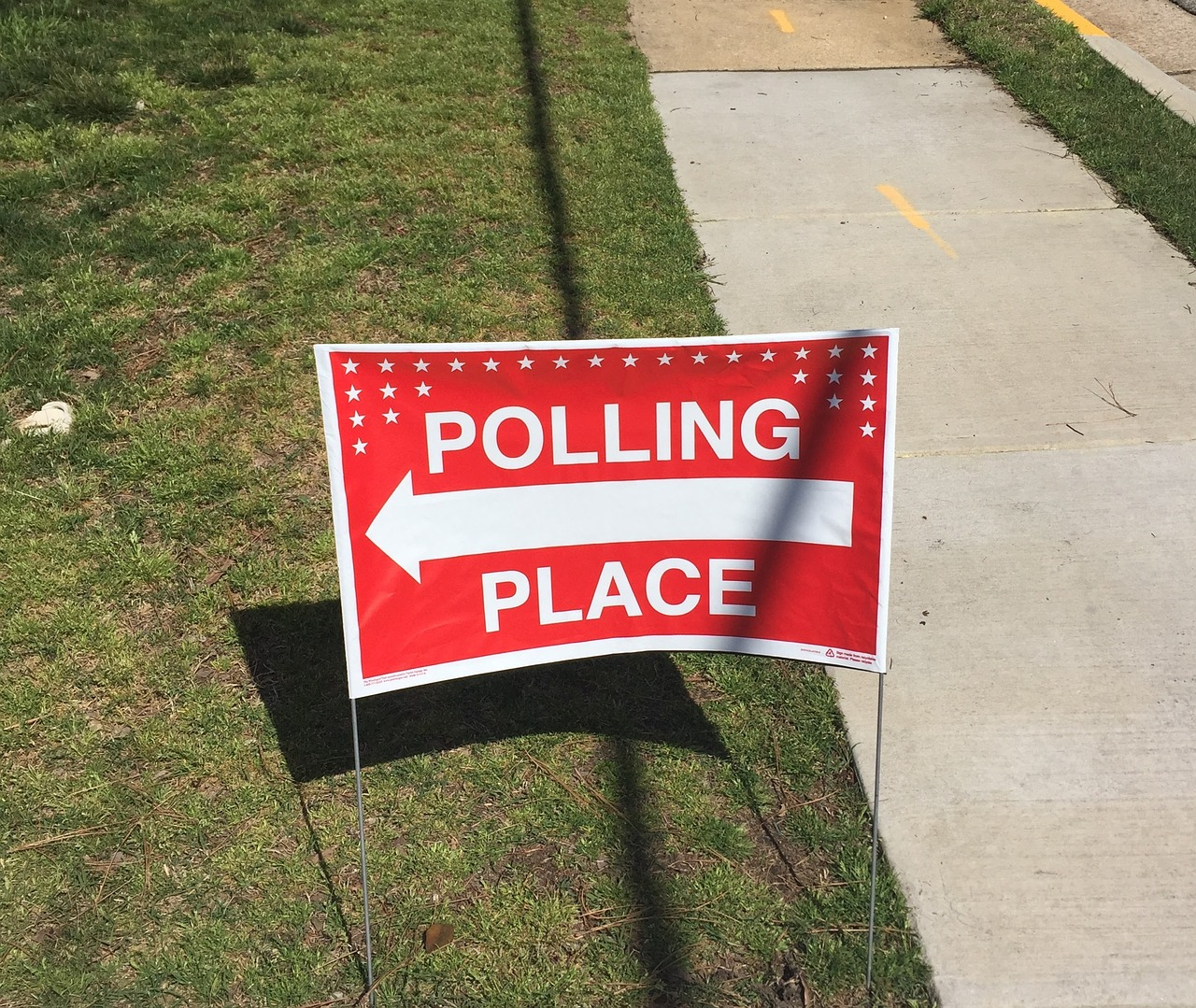 Vote election sign