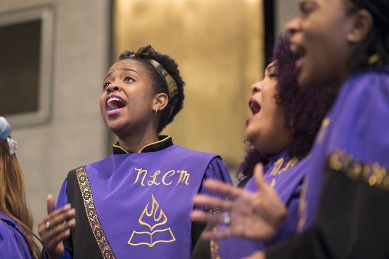 Gospel choir singer