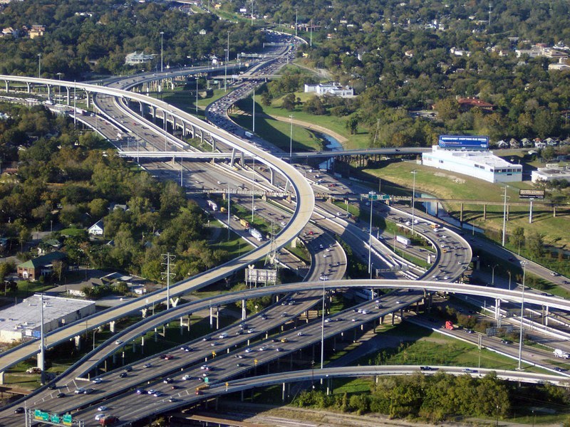 Sky view of highways
