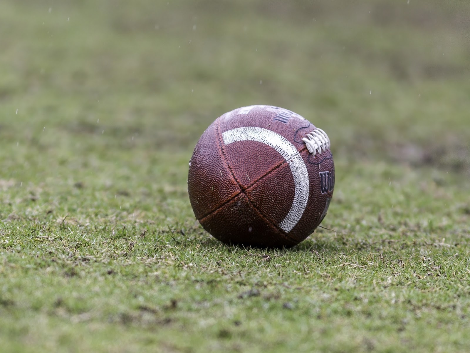Football on field
