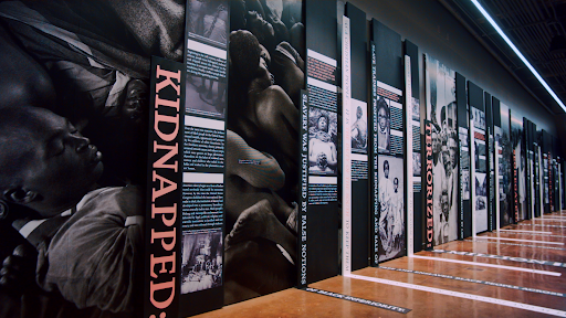 museum display of black history