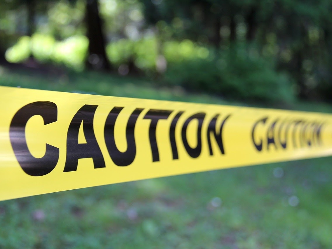 Yellow caution tape