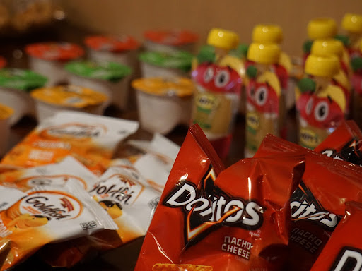 snacks neatly organized