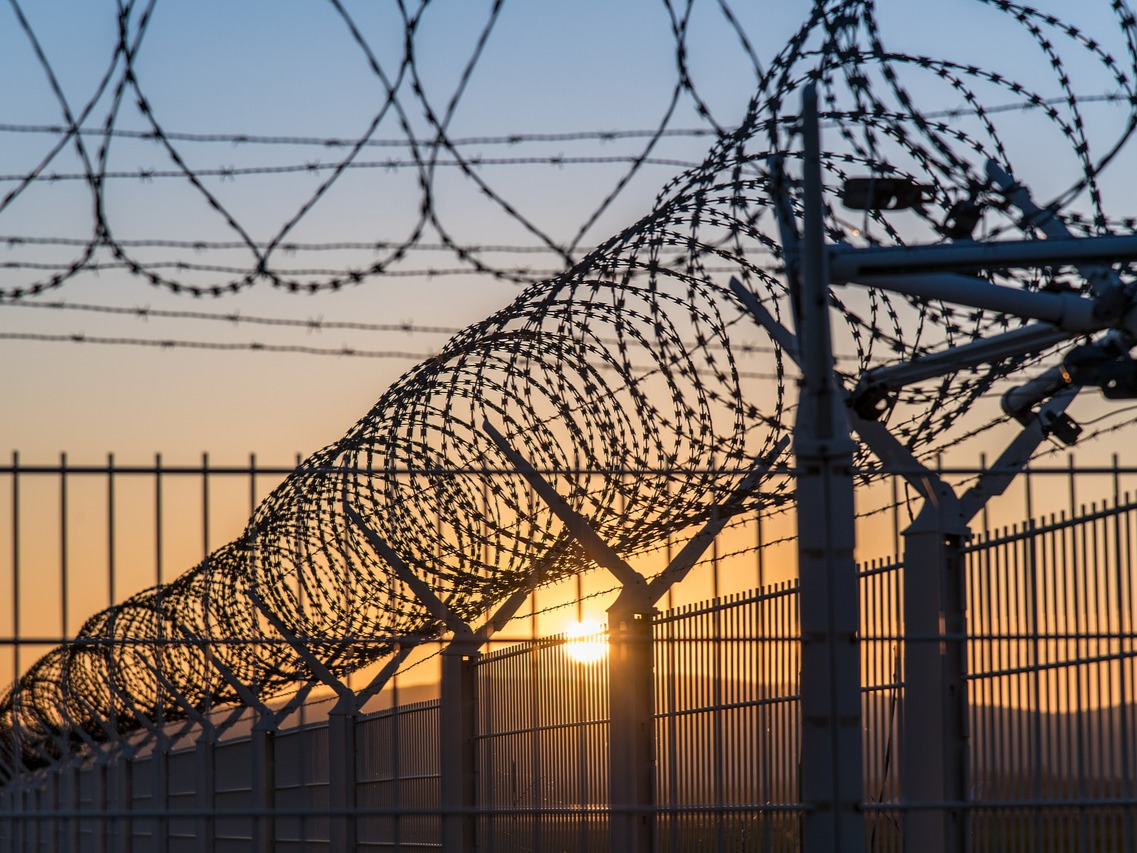 Prison barbed wire