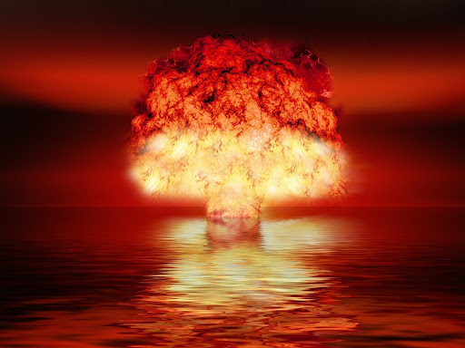 Atomic bomb explosion