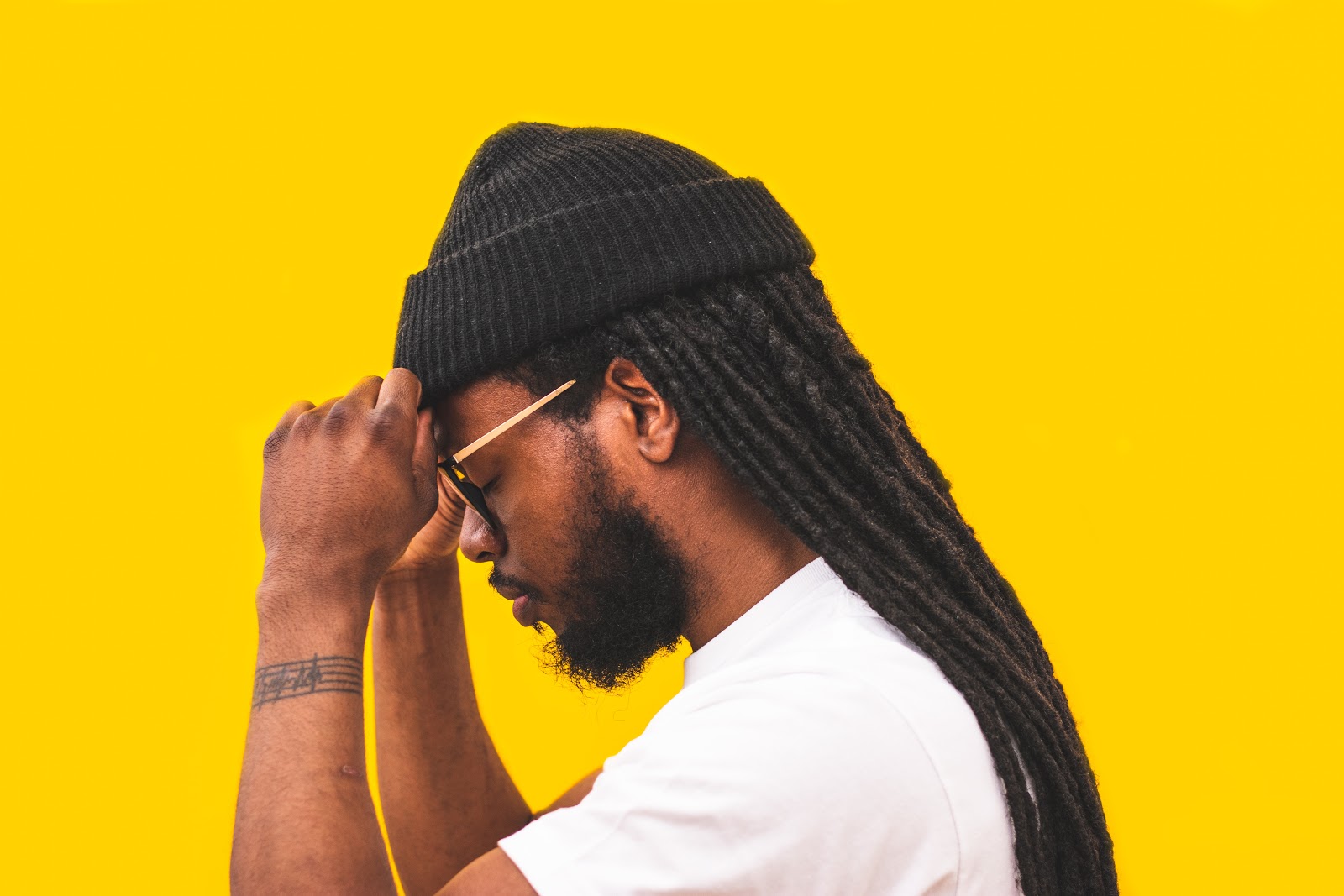 Man with dreadlocks