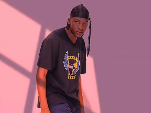 black male in a durag 