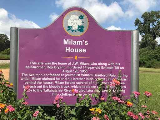 sign identifying jw milams house