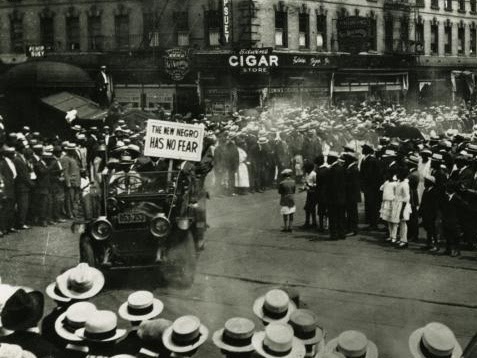 UNIA parade organized in Harlem, NY