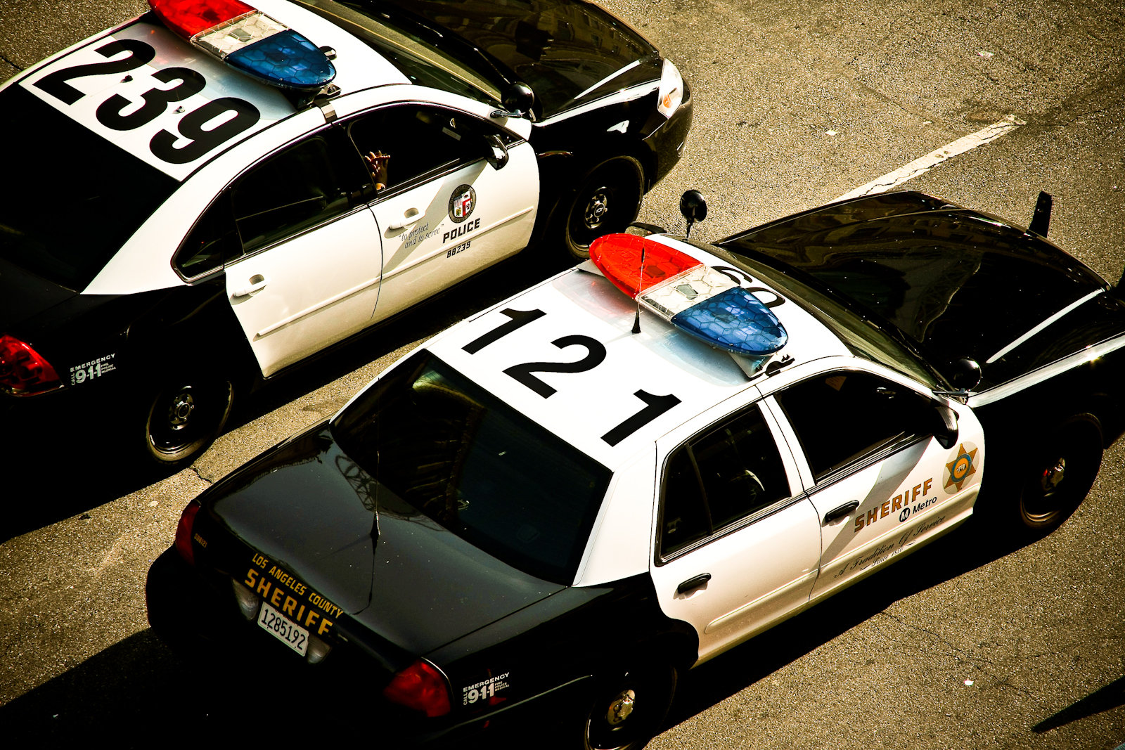 Police cars