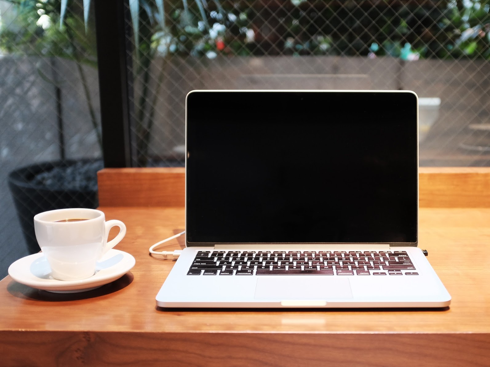 Open laptop