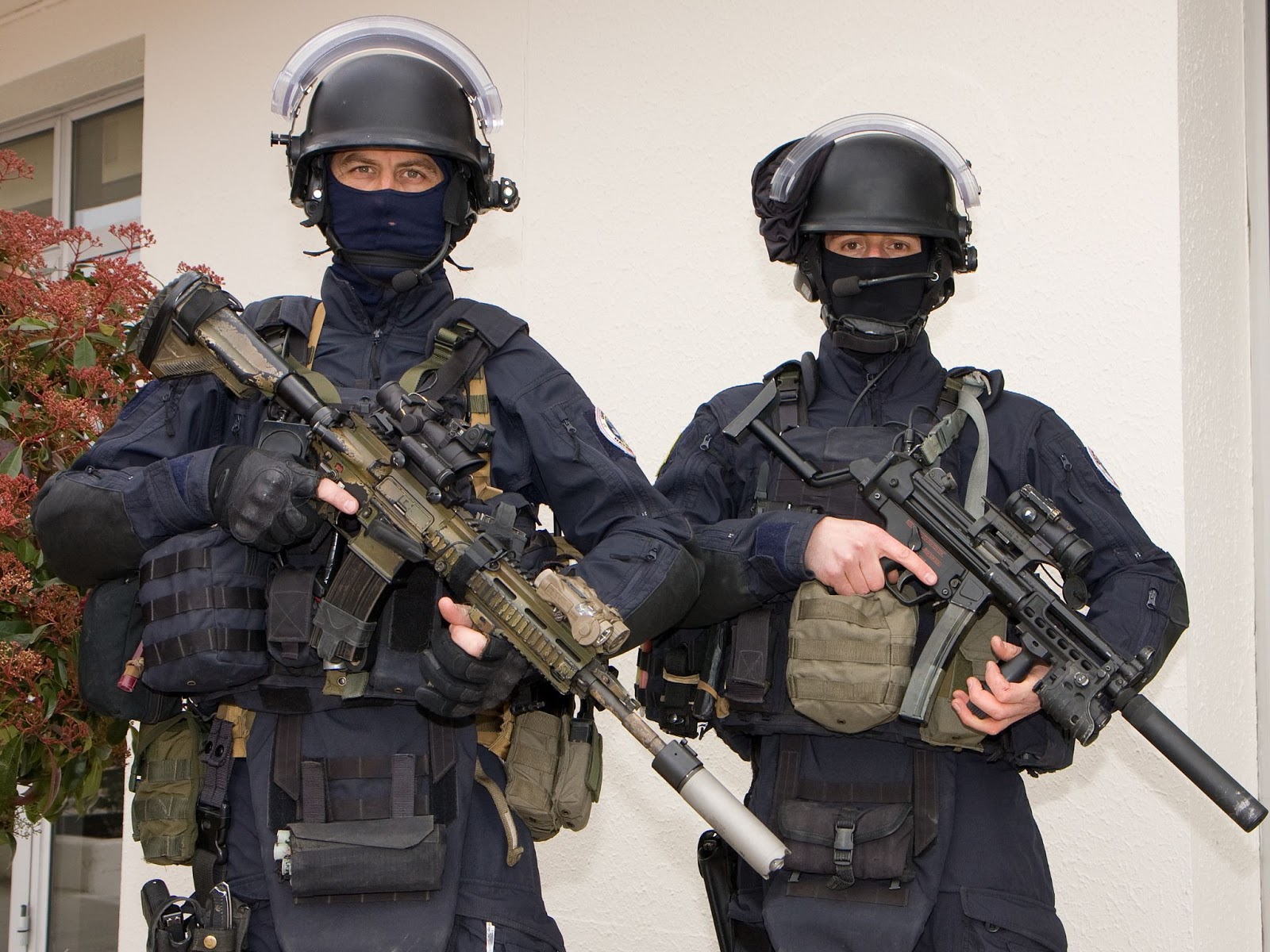 Police in riot gear