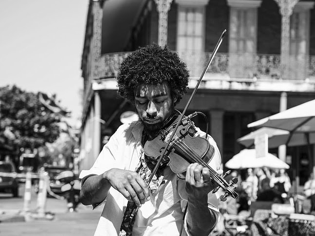 Man playing violin
