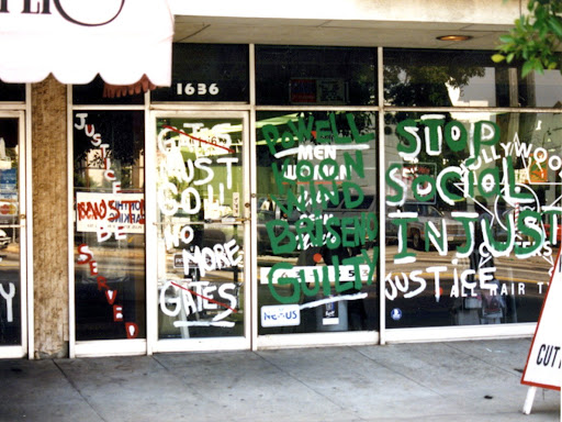grafitti from the los angeles riots 
