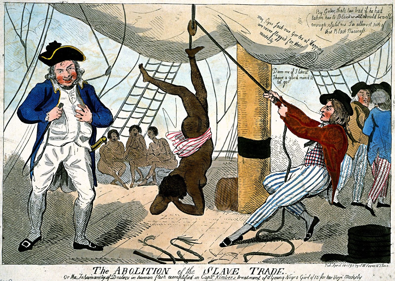 Drawing entitled "Africa woman slave trade"
