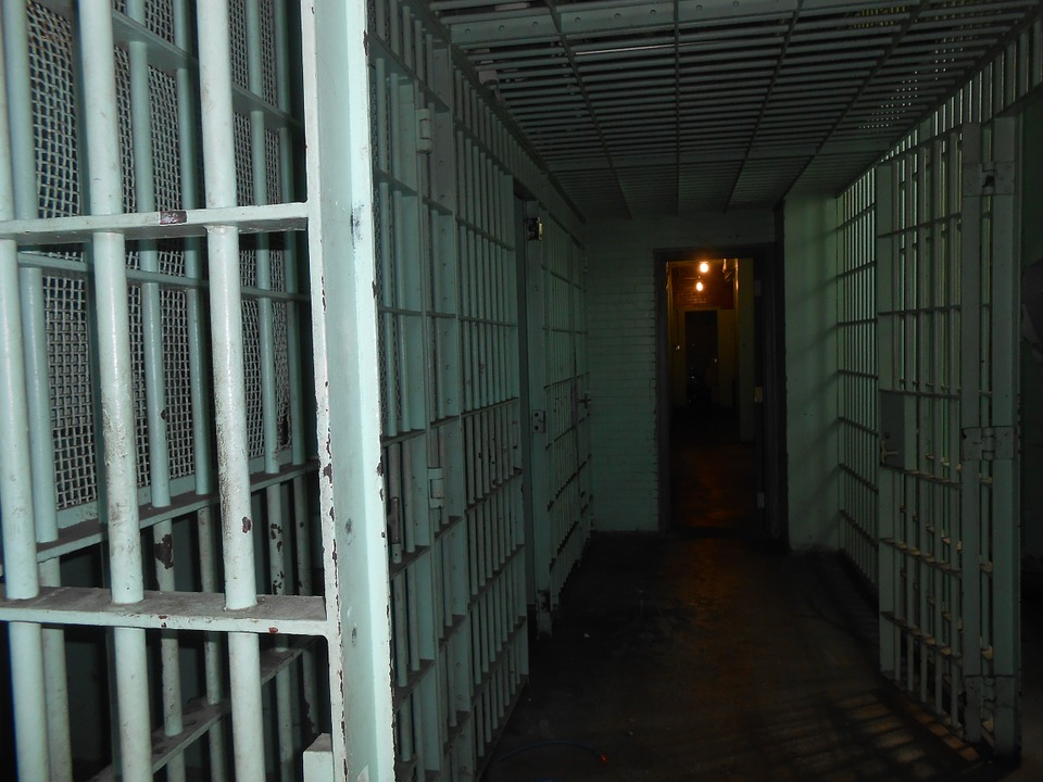 Prison hallway