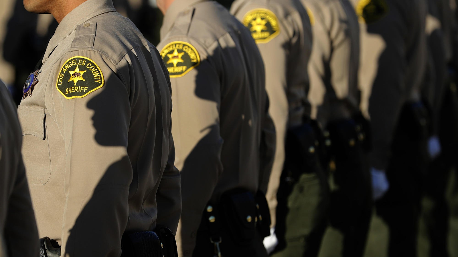 Police Officers in line