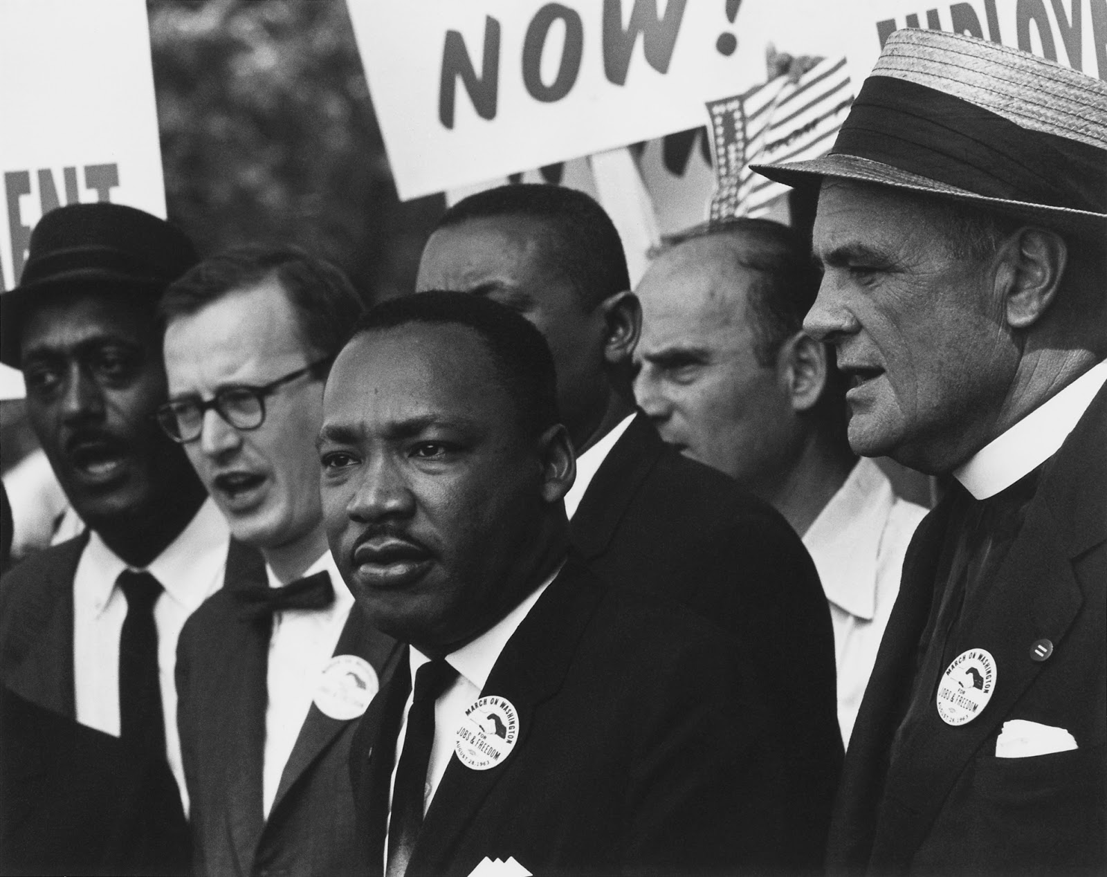 Dr. Martin Luther King Jr in a crowd