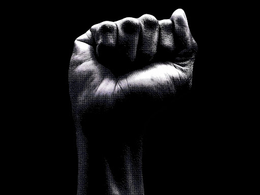 raised clenched fist