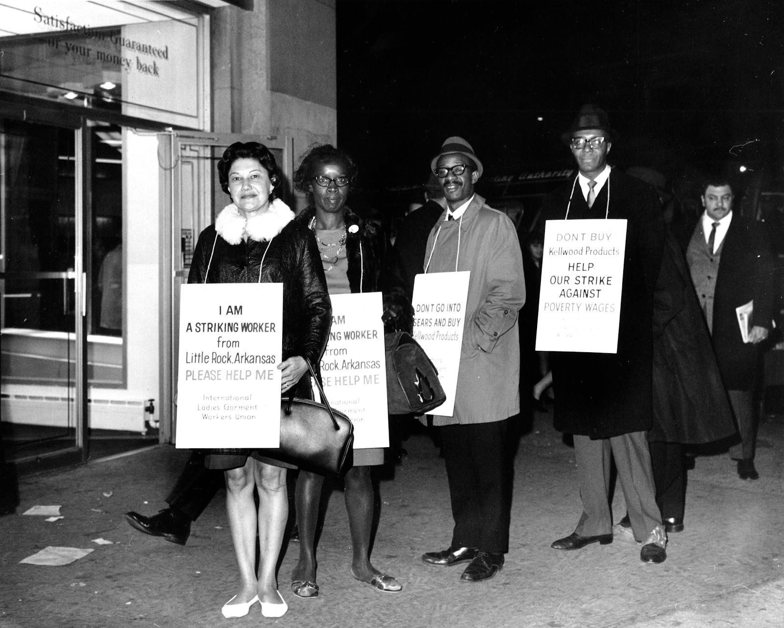 Workers protesting