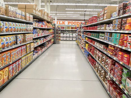Grocery store aisle