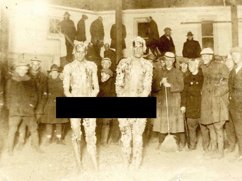Photograph of Courtney Brothers Tarred and Feathered