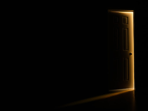 closed door opening