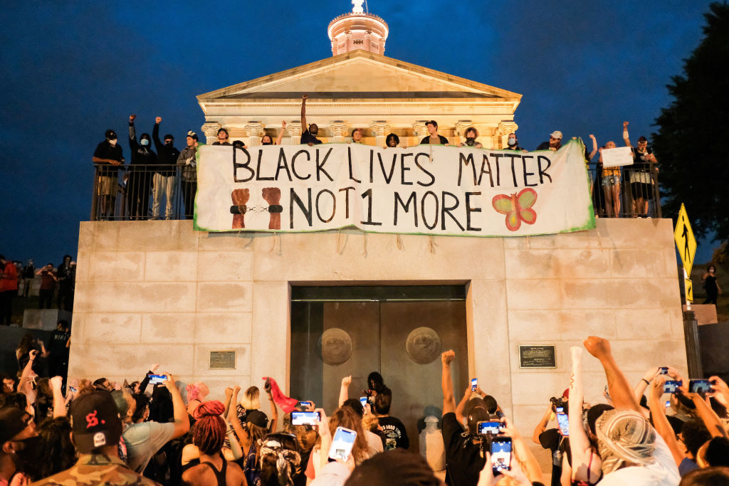 Protestors in Tenneessee