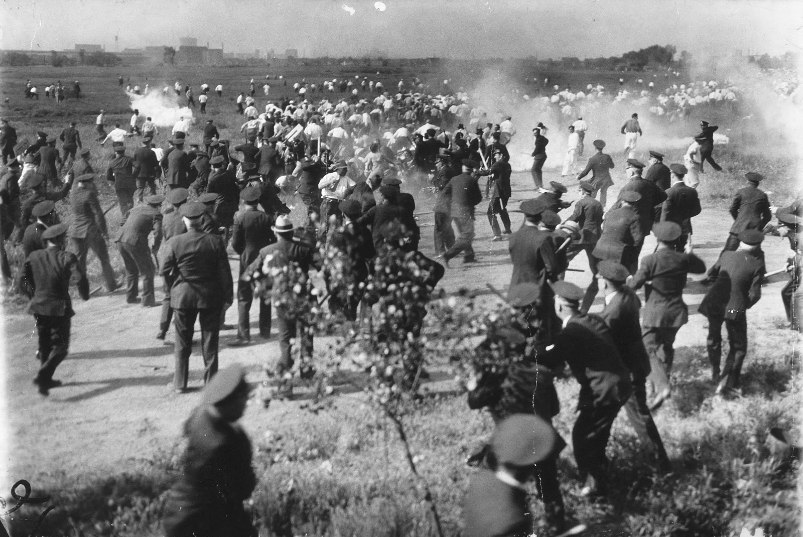 Photograph titled"The Chicago Memorial Day Incident"