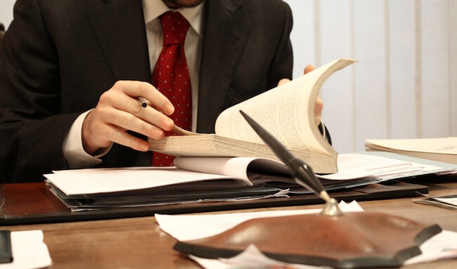 Man reading a book