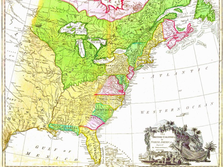 The British colonies in North America