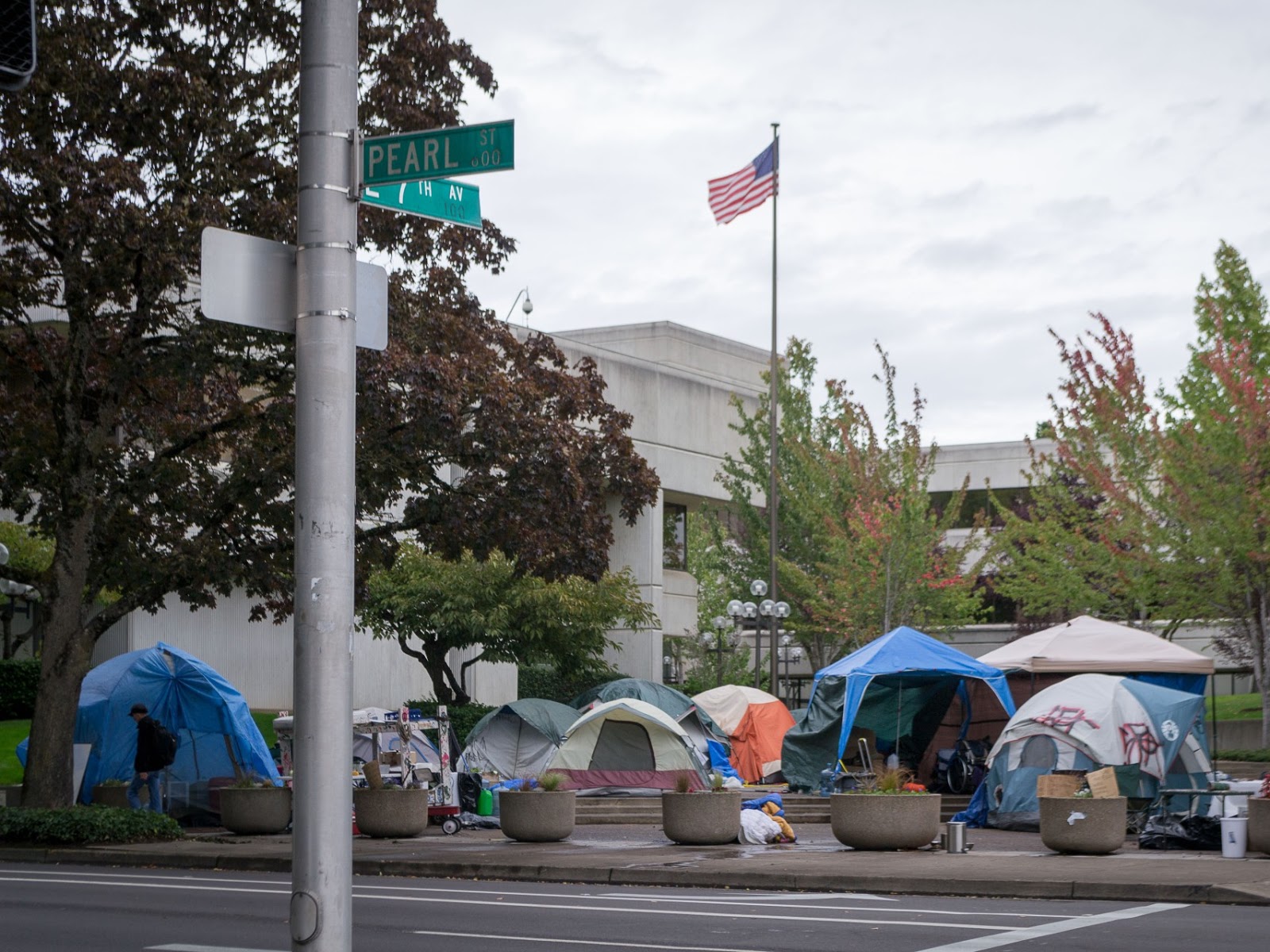 Tent City in Eugene, Oregon