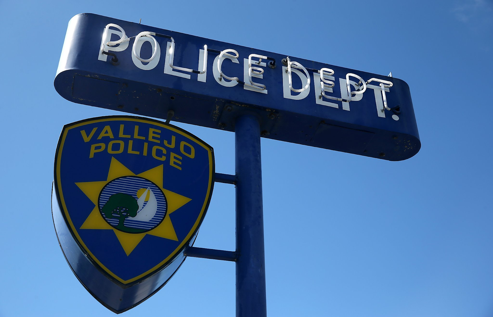 Vallejo Police Department sign