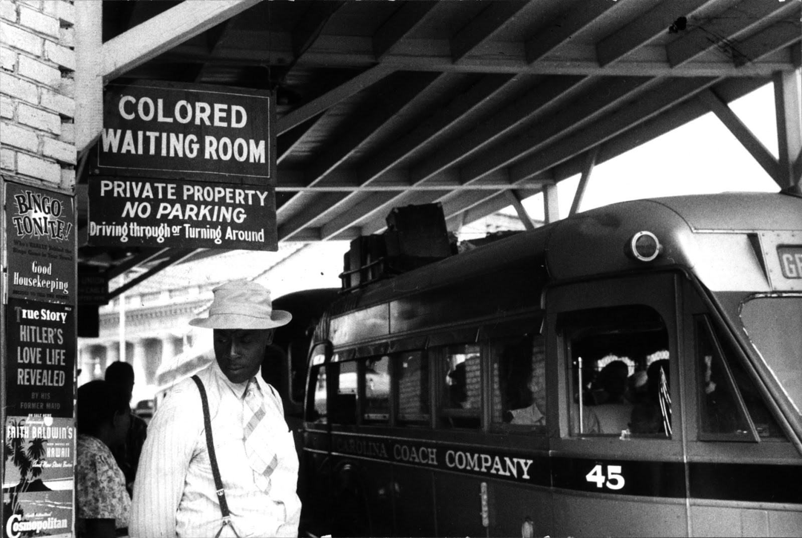 Jim Crow signs in Durham, North Carolina