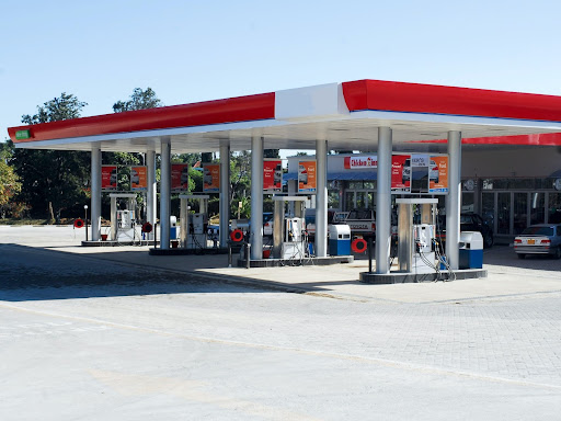 outside of a gas station