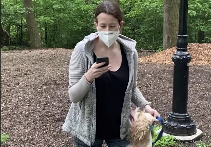 Woman on cell phone