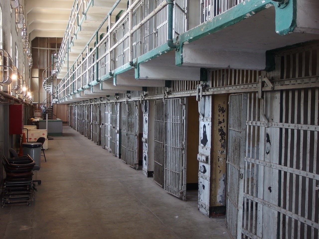 Alcatraz prison hallway