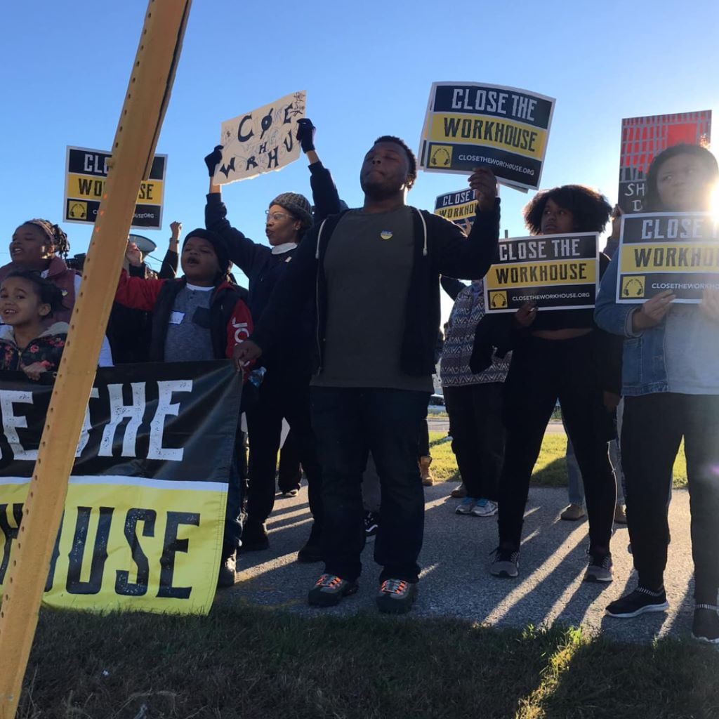 Close The Workhouse Debtors Prison rally