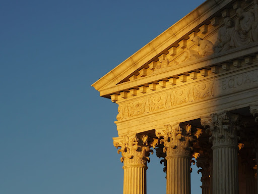 corner of a classical style building