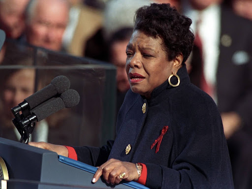 maya angelou at clinton inauguration
