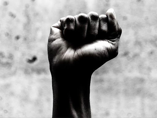 raised clenched fist