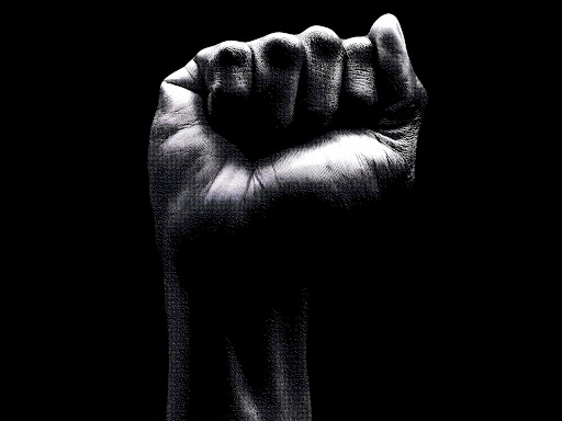 raised clenched fist