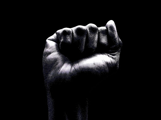 raised clenched fist