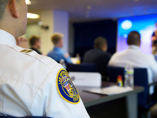 shoulder patch of law enforcement person