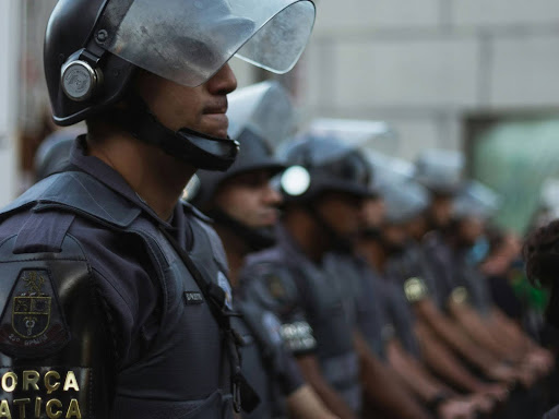 man in black police uniform 